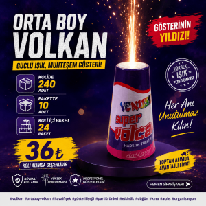 Düğün Organizasyon Ürünleri ve Orta Boy Volkan - Venüs Konik 667